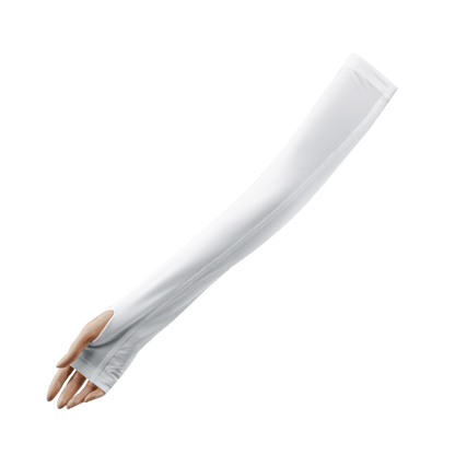 GoPlayer Men's Anti-UV Cooling Palm Sleeves (White)