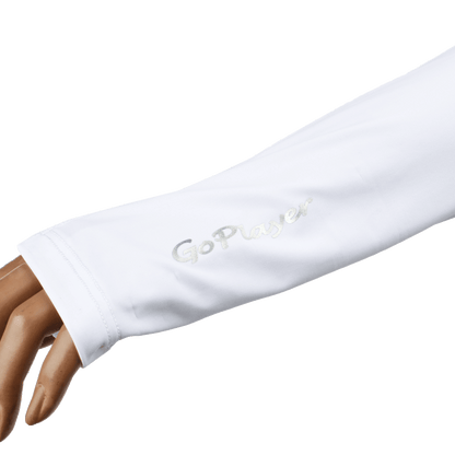 GoPlayer Men's Anti-UV Cooling Palm Sleeves (White)