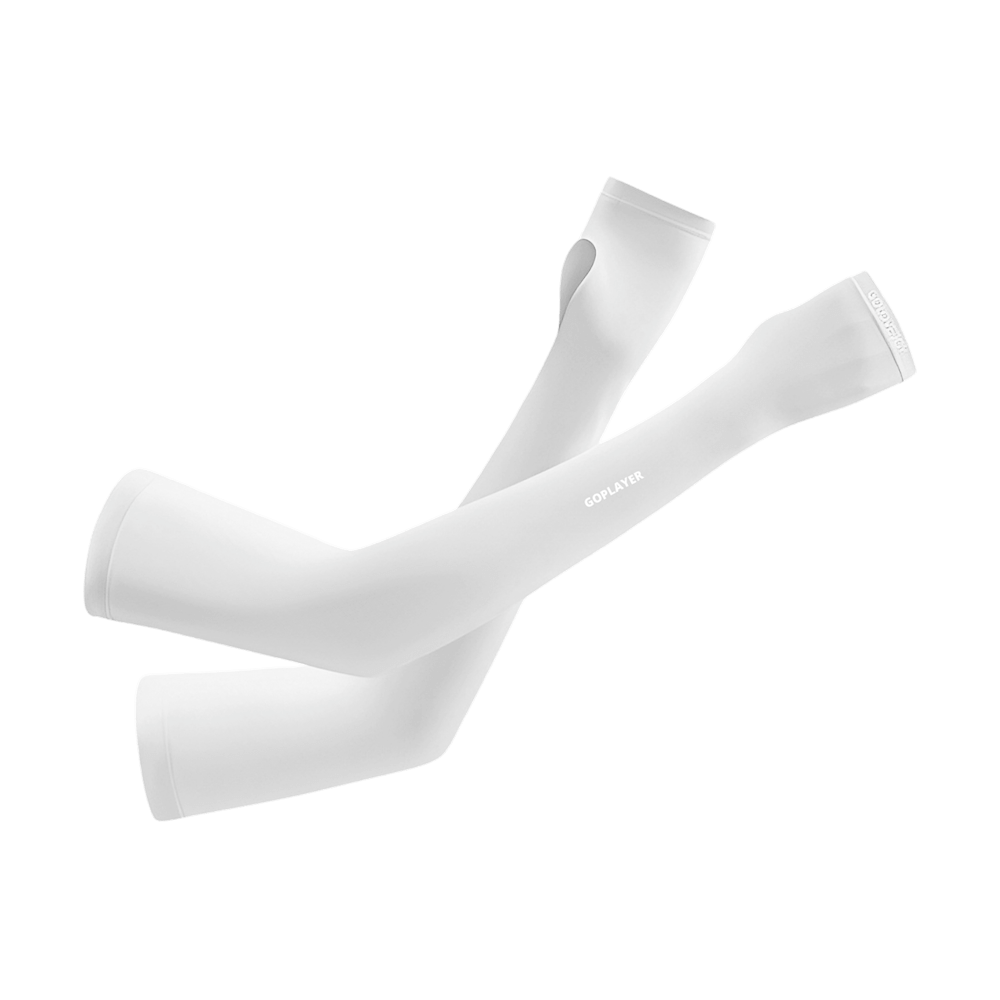GoPlayer Women's Cool Sun Protection Sleeves (White)