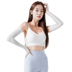 GoPlayer Women's Cool Sun Protection Sleeves (White)