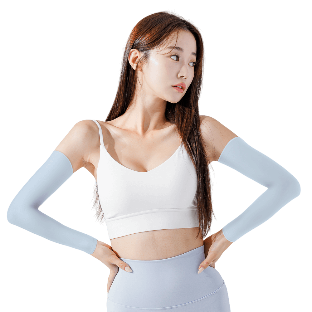 GoPlayer Women's Cool Sun Protection Sleeves (Light Blue)
