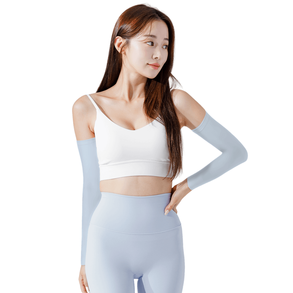 GoPlayer Women's Cool Sun Protection Sleeves (Light Blue)