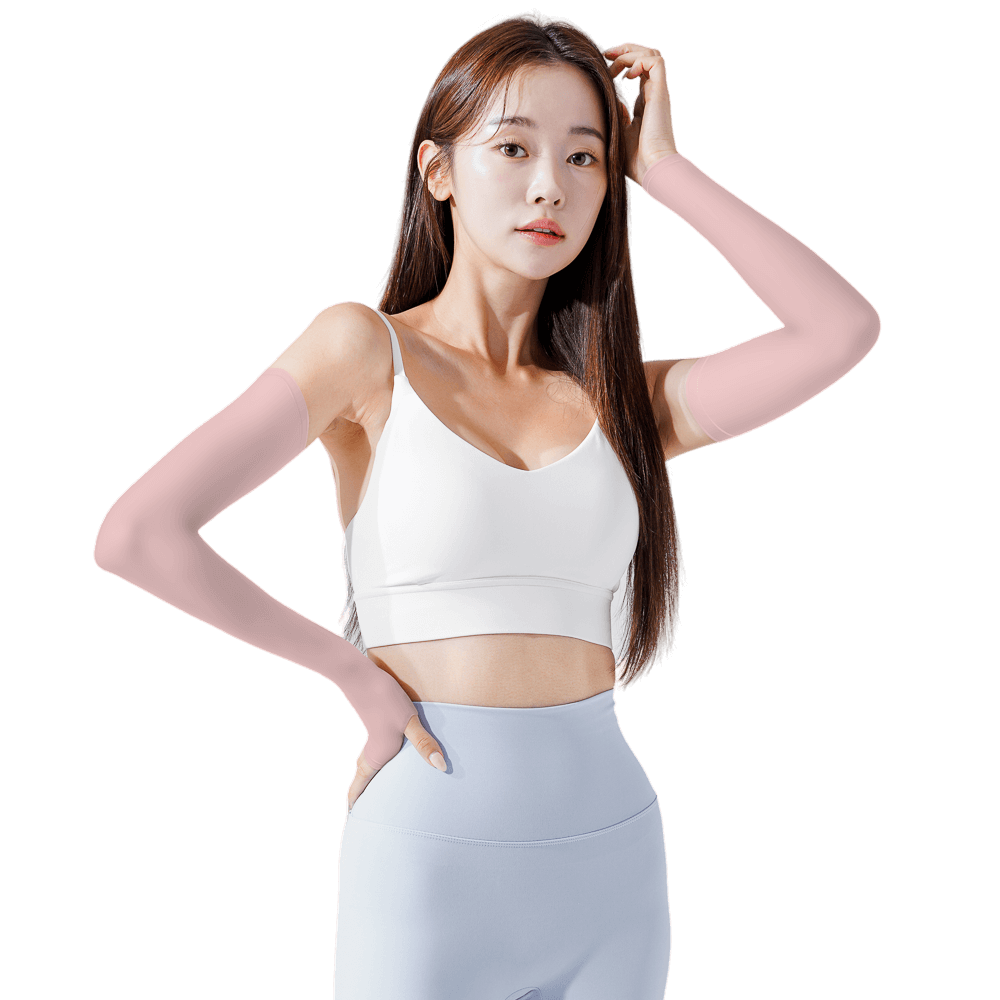 GoPlayer女涼感防曬袖套(粉紅)