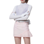 GoPlayer レディース 抗 UV 速乾性日焼け防止服 (ホワイト)