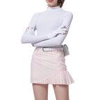 GoPlayer レディース 抗 UV 速乾性日焼け防止服 (ホワイト)