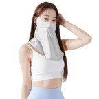 GoPlayer Women's Cool Sunscreen Mask (Light Gray)