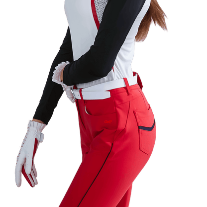 GoPlayer Women's Stretch Golf Pants Red