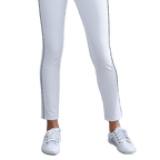 GoPlayer女彈性腰高爾夫長褲(白)