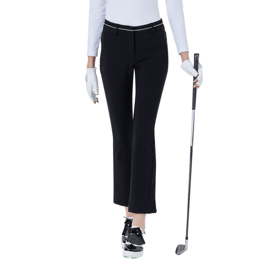 GoPlayer Women's High Waist Elastic Golf Pants (Black)