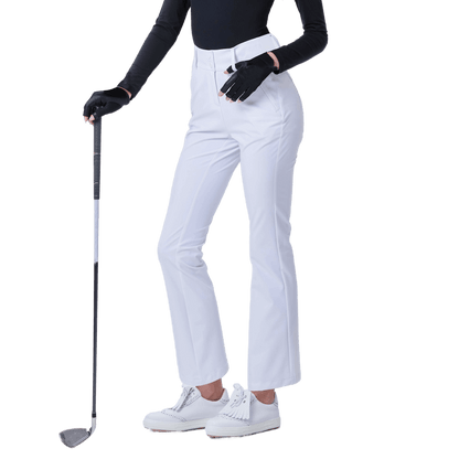 GoPlayer Women's High Waist Elastic Golf Pants (White) 2024