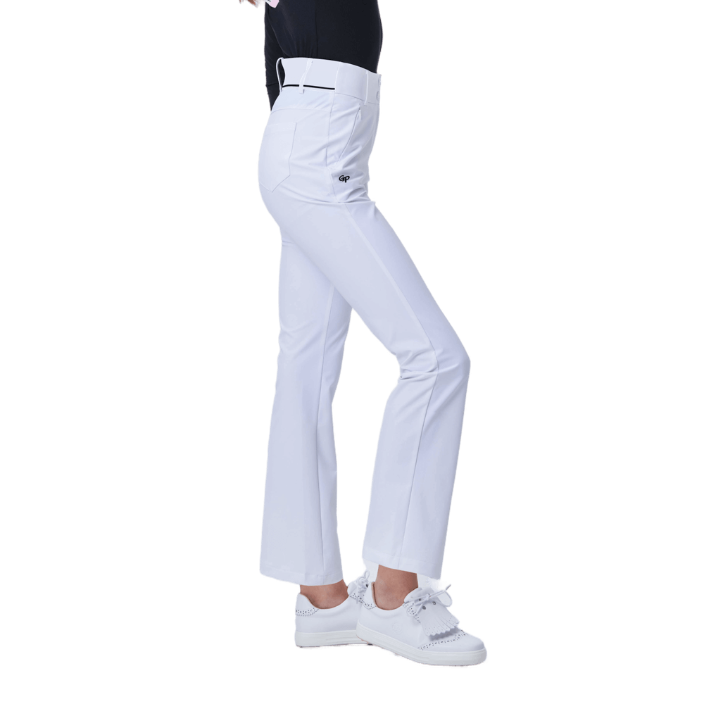 GoPlayer Women's High Waist Elastic Golf Pants (White) 2024