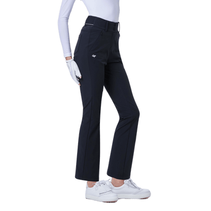 GoPlayer Women's High Waist Elastic Golf Pants (Black) 2024