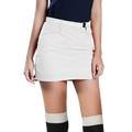 GoPlayer Women's Elastic Waist Golf Skirt (White)