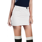 GoPlayer Women's Elastic Waist Golf Skirt (White)