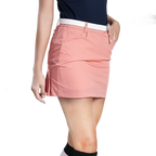 GoPlayer Women's Elastic Waist Golf Skirt (Orange)