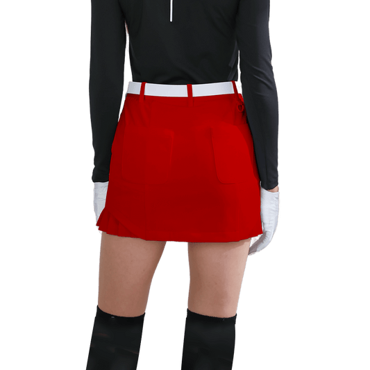 GoPlayer Women's Elastic Waist Golf Skirt 
