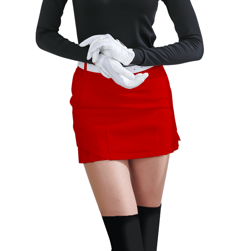 GoPlayer Women's Elastic Waist Golf Skirt 