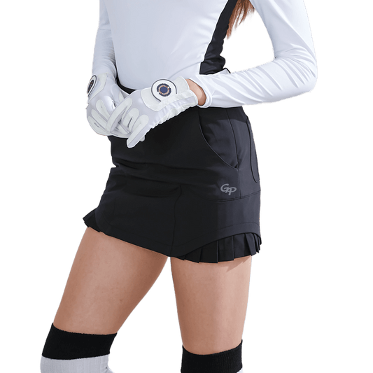 GoPlayer Women's Elastic Waist Golf Skirt 