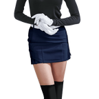 GoPlayer Women's Elastic Waist Golf Skirt 