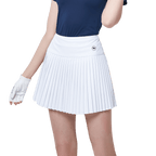 GoPlayer Women's Elastic Golf Pants Skirt (White)