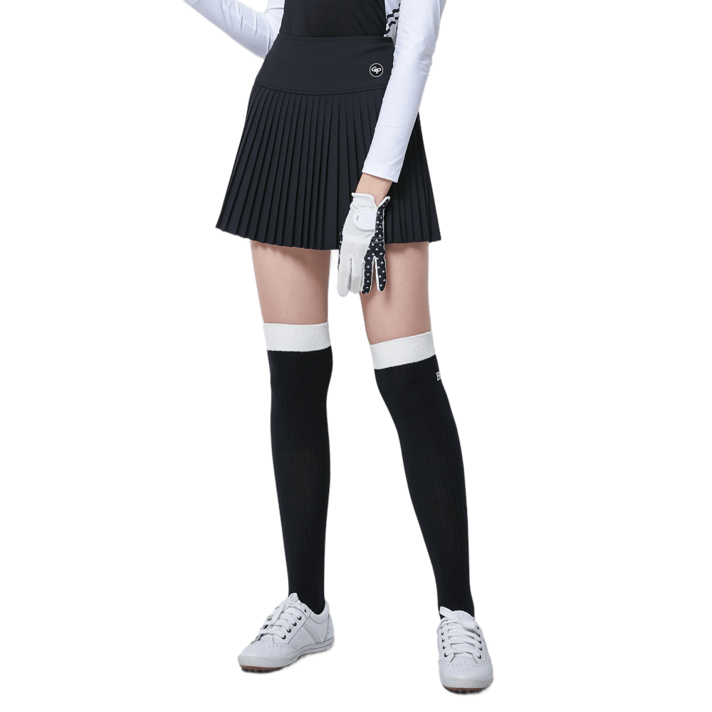 GoPlayer レディース エラスティック ゴルフ パンツ スカート (ブラック)