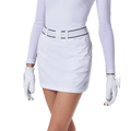 GoPlayer Women's Golf Belt Hip Skirt (White)