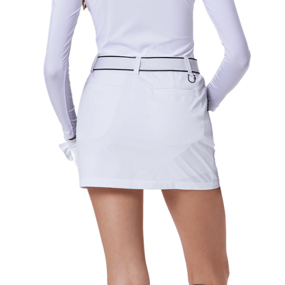 GoPlayer Women's Golf Belt Hip Skirt (White)