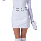 GoPlayer レディース ゴルフ ベルト ヒップ スカート (ホワイト)