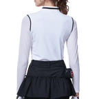 GoPlayer Women's One-piece Sunscreen Sleeve Suit (White)