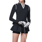 GoPlayer Women's One-piece Sun Protection Sleeve Suit (Black)