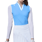 GoPlayer Women's One-piece Sun Protection Sleeve Suit (Light Blue)