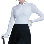 GoPlayer Women's Golf Long Sleeve Sun Protection Sleeve Sleeves (White)