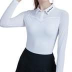 GoPlayer Women's Golf Long Sleeve Sun Protection Sleeve Sleeves (White)