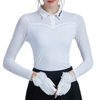 GoPlayer Women's Golf Long Sleeve Sun Protection Sleeve Sleeves (White)