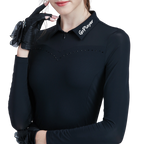 GoPlayer Women's Golf Long Sleeve Sun Protection Sleeve Suit (Black)
