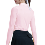 GoPlayer Women's Golf Long Sleeve Sun Protection Sleeve Suit (Pink)