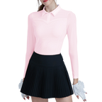 GoPlayer Women's Golf Long Sleeve Sun Protection Sleeve Suit (Pink)