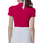 GoPlayer Women's Elastic Breathable Short Sleeve Top (Red)