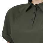 GoPlayer Women's Loose-fit Short-sleeved Top (Military Green)