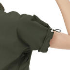 GoPlayer Women's Loose-fit Short-sleeved Top (Military Green)