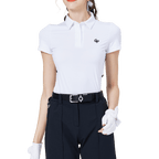 GoPlayer Women's Cool and Breathable Short-Sleeve T-Shirt (White)