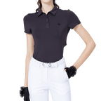 GoPlayer Women's Cool and Breathable Short-Sleeve T-Shirt (Dark Brown)