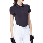 GoPlayer Women's Cool and Breathable Short-Sleeve T-Shirt (Dark Brown)