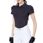 GoPlayer Women's Cool and Breathable Short-Sleeve T-Shirt (Dark Brown)