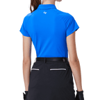 GoPlayer Women's Golf Color Block Short-Sleeve T-Shirt (Blue)