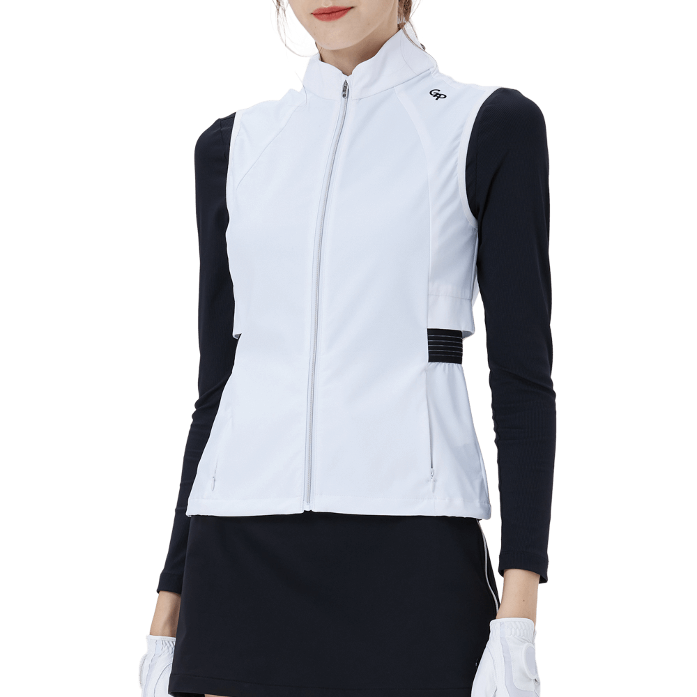 GoPlayer Ladies' Golf Waterproof Sports Vest (White)