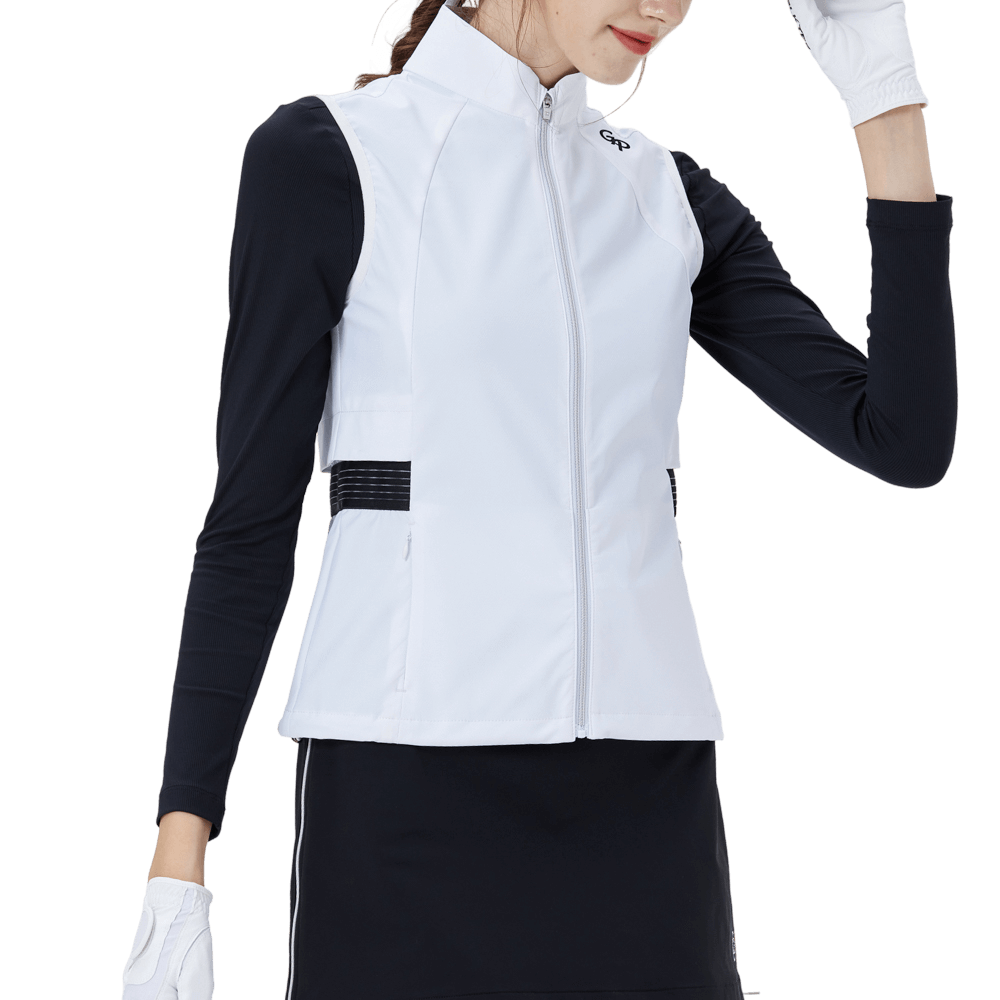 GoPlayer Ladies' Golf Waterproof Sports Vest (White)