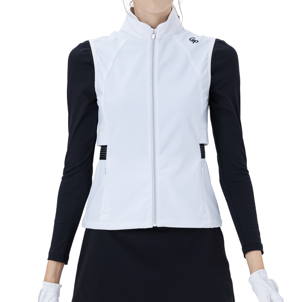 GoPlayer Ladies' Golf Waterproof Sports Vest (White)