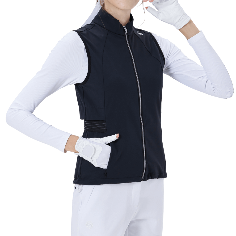 GoPlayer Ladies' Golf Waterproof Sports Vest (Black)