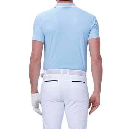 GoPlayer men's punched elastic golf shorts (white)